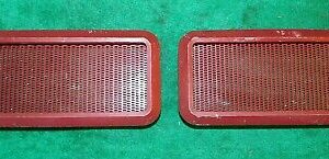 1965 1966 1967 Mustang Galaxie Fairlane Falcon ORIG REAR SEAT SPEAKER GRILLES