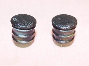 1968 Mustang Fastback Convertible GT CS Shelby ORIG BLACK DELUXE ARM REST PLUGS