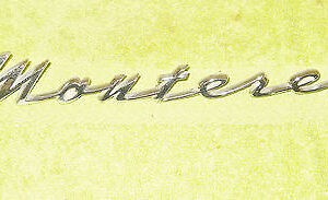 1962 Mercury Monterey Custom S-55 Conv ORIG QUARTER PANEL MONTEREY SCRIPT EMBLEM