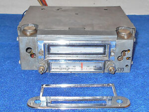 1966 Thunderbird Hardtop Landau Convertible ORIG AM 8 TRACK RADIO w FACE BEZEL
