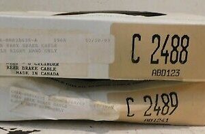 1968 Mustang Fastback Coupe GT Convertible NEW LH & RH REAR PARKING BRAKE CABLES