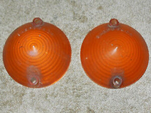 1965 1966 Mustang Fastback Convert GT Shelby ORIG FRONT TURN SIGNAL LIGHT LENSES
