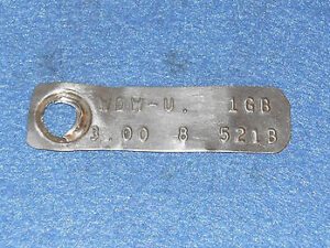 1971 1972 Ford Maverick Grabber Mercury Comet GT ORIG V8 3.00 8" REAR END TAG