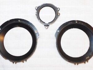 1967 1968 Mercury Cougar 6.5 Litre GTE ORIG STANDARD DASH GAUGE LENS MOUNT RINGS