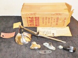 1952 1953 Ford Mercury Pass Car NOS LH REMOTE CONTROL OUTSIDE REAR VIEW MIRROR