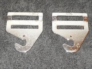 1964.5 1965 Mustang Fastback Coupe GT Convertible ROTUNDA SEAT BELT BRACKETS