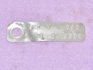 1970 Ford Mustang Fastback Cpe Convertible Grande ORIG 8" REAR END I.D. TAG 2.79