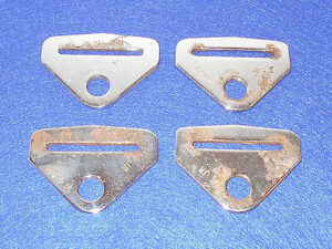 1965 1966 1967 Mustang Fastback Conv GT Cougar Xr7 ORIG FRONT SEAT BELT BRACKETS