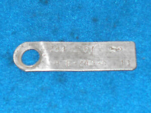 1967 Ford Mustang Fastback Coupe Convertible Cougar ORIG 289 2V T/E ENGINE TAG