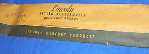 1956 Lincoln Capri Premiere 4-Door Sedan NOS DOOR EDGE GUARD TRIM MOULDINGS KIT