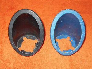 1967 1968 Mustang Fastback Conv GT Shelby ORIG LH+RH FRONT PARKING LIGHT BEZELS