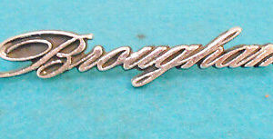 1967 Mercury BROUGHAM Hardtop Sedan Breezeway ORIG ROOF REAR SIDE SCRIPT EMBLEM