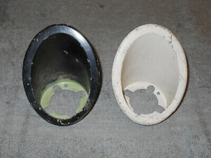 1967 1968 Mustang Fastback Coupe GT Shelby ORIG LH+RH FRONT PARKING LIGHT BEZELS
