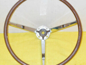1961 1962 1963 Lincoln Continental Ht Convertible ORIG WOOD GRAIN STEERING WHEEL