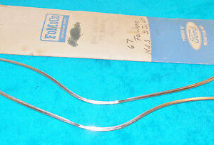 1969 Ford Custom Galaxie 500 Ltd NOS LH+RH FRONT DOOR EDGE GUARD KIT MOULDINGS