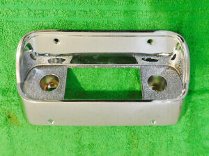 1967 Mustang Fastback Coupe Convertible Shelby Cougar ORIG RECHROMED RADIO BEZEL