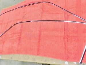 1965 1966 Mustang GT Shelby ORIG FASTBACK ROOF DRIP RAIL TRIM MOLDINGS Restored