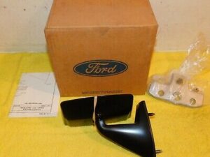 1981-1985 Ford Escort Mercury Lynx NOS BLACK RH OUTSIDE REAR VIEW DOOR MIRROR