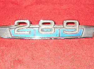 1967 1968 Fairlane Torino Ranchero GT Comet Cyclone ORIG 289 FRONT FENDER EMBLEM