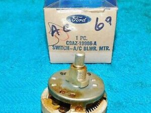 1969-1971 Ford Custom Galaxie XL LTD Monterey NOS HANG-ON A/C FAN BLOWER SWITCH
