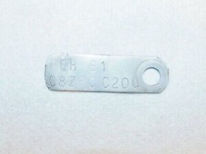 1968 69 Ford Mustang Fastback Coupe Convertible ORIG 200 C4 TRANSMISSION ID TAG