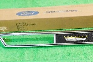 1969 Ford Custom Galaxie NOS 240 302 LH FRONT FENDER SIDE LAMP BEZEL Ford Crest