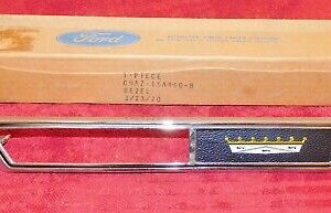 1969 Ford Custom Galaxie NOS 240 302 LH FRONT FENDER SIDE LAMP BEZEL Ford Crest