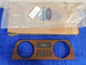 1978-1980 Ford Fiesta Mk1 NOS WOOD GRAIN INSTRUMENT CLUSTER GAUGE BEZEL w/o TACH