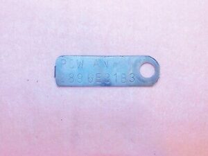 1966 Ford Fairlane 500 XL Falcon Ranchero Comet ORIG 289 C4 TRANSMISSION ID TAG