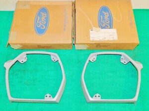 1973-76 Ford Pinto 1974 Mercury Bobcat NOS LH + RH HEAD LAMP OUTER BEZELS DOORS