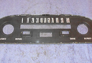 1963 Ford Falcon SPRINT Coupe Convertible ORIG DASH GAUGE LENS + FACE TRIM BEZEL