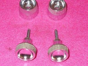 1966 Thunderbird Hardtop Landau Convertible ORIG AM 8-TRACK RADIO KNOBS + BEZELS