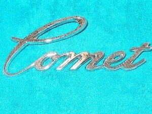 1973 1974 1975 Mercury Comet Gt ORIG FRONT FENDER 'COMET' SCRIPT EMBLEM