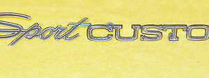 1970 1971 1972 Ford F-Series F100 Truck ORIG FRONT FENDER SPORT CUSTOM EMBLEM