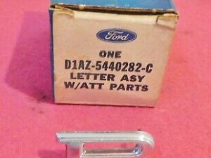 1969-1971 Ford Custom 500 Sedan NOS R TRUNK LID LUGGAGE COMPT DOOR EMBLEM LETTER