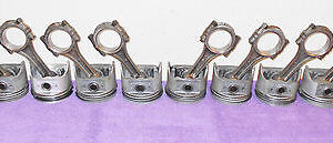 1962 1963 Ford Fairlane Mercury 221 V8 .030 PISTONS with ORIG CONNECTING RODS