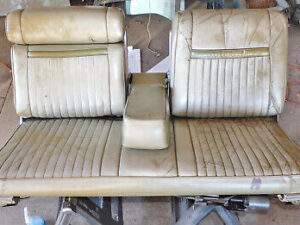 1967 Lincoln Continental FRONT 6-WAY BENCH SEAT w RH RECLINER & POWER HEADREST