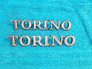 1972 Ford Gran Torino NOS FRONT FENDER or TAILGATE 'TORINO' EMBLEMS NAME PLATES