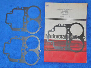Ford Mercury Lincoln NOS 302 351 400 390 460 2V CARBURETOR FLOAT BOWL GASKETS