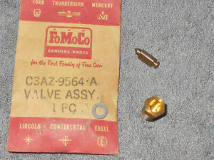 1963 1964 1965 66 Ford Mercury Lincoln NOS 2v 4v CARBURETOR NEEDLE VALVE & SEAT