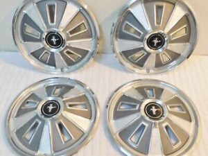 1966 Ford Mustang Fastback Coupe Convertible ORIG WHEEL HUB CAPS COVERS SET