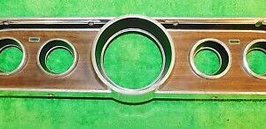 1965 1966 Mustang Fastback GT Pony Conv ORIG WOOD GRAIN GAUGE CLUSTER TRIM BEZEL