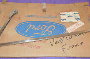 1966 1967 Ford Bronco NOS LH STAINLESS DOOR VENT WINDOW FRAME New Old Stock