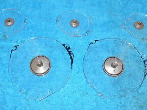 1967 1968 Mustang Fastback GT GT-A Convertible ORIG DASH GAUGE LENS SET w CLOCK