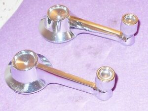 1964 1/2 1965 Mustang Coupe GT Convertible ORIG L+R QUARTER WINDOW CRANK HANDLES