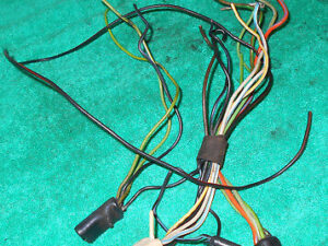 1969 Cougar Hardtop Convert UNDER DASH To TRUNK TAIL LIGHT HARNESS WIRING PLUGS