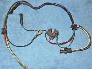 1965 Mustang Fastback Cpe GT Shelby UNDER HOOD RH HEAD LIGHT SIGNAL WIRING PLUGS