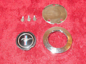 1970 1971 1972 1973 Mustang Mach 1 Boss Grande ORIG SPORT WHEEL COVER CTR EMBLEM