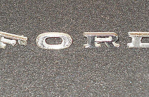 1967 Mustang Fastback Coupe GT GT-A Convertible ORIG HOOD 'FORD' EMBLEMS LETTERS