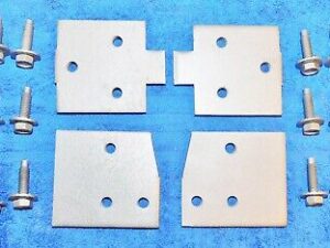1965 1966 Mustang Fastback Coupe Conv GT Shelby ORIG L+R DOOR HINGE MOUNT PLATES